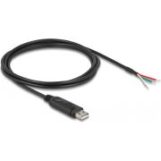 DeLOCK 63509 seriële kabel Zwart 2 m USB Type-A