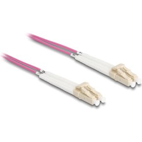 DeLOCK 88089 InfiniBand en Glasvezelkabel 3 m LC Violet
