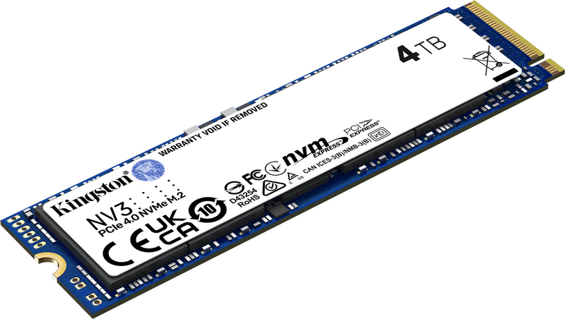 内蔵型SSD LAVEN M.2 2280 NVMe SSD 4TB Gen3 Megekko.nl - Kingston NV3 4TB M.2 SSD