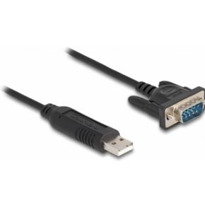 DeLOCK 66461 seriële kabel Zwart 0,5 m USB Type-A RS-232