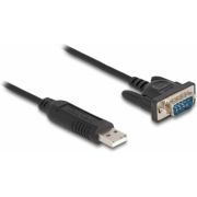 DeLOCK 66461 seriële kabel Zwart 0,5 m USB Type-A RS-232