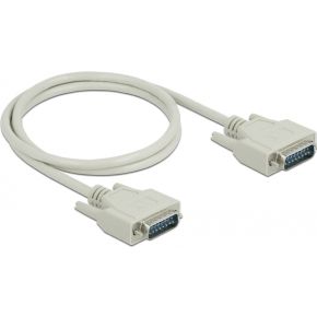 DeLOCK 85975 seriële kabel Beige 1 m Sub-D15
