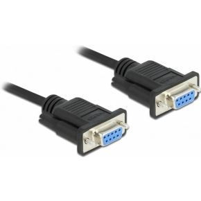 DeLOCK 86604 seriële kabel Zwart 10 m RS-232 Sub-D9