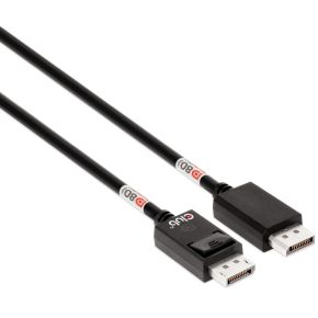 CLUB3D DisplayPort 2.1 Bi-Directional DP80 Certified 8K240Hz, 10K60Hz M/M 1.6m