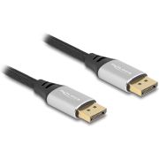 DeLOCK 80633 DisplayPort kabel 1 m Zwart, Zilver
