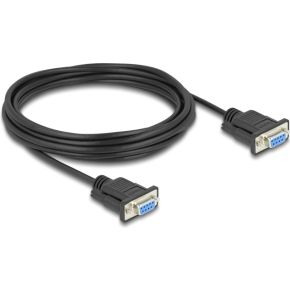 DeLOCK 86826 seriële kabel Zwart 5 m RS-232