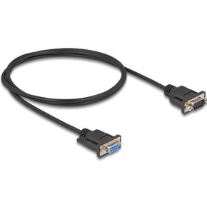 DeLOCK 87833 seriële kabel Zwart 1 m RS-232