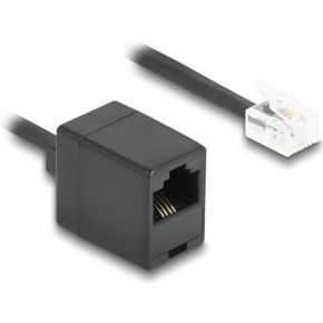 DeLOCK 90114 telefoonkabel 5 m Zwart