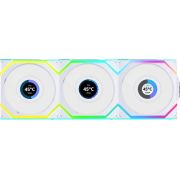 Lian Li UNI FAN SL Wireless LCD Reverse Blade 120mm 3-Pack White