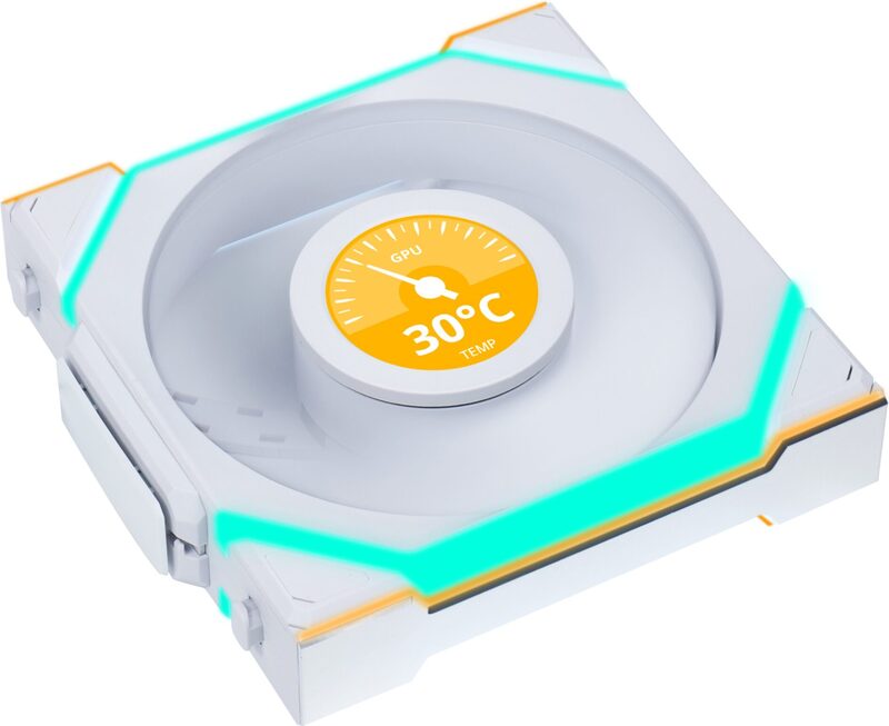 Megekko.nl - Lian Li UNI FAN SL Wireless LCD 120mm 3-Pack White