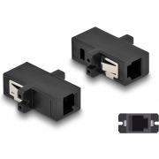 DeLOCK 87933 glasvezeladapter MT-RJ/MT-RJ 1 stuk(s) Zwart