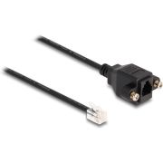 DeLOCK 87956 telefoonkabel 0,3 m Zwart