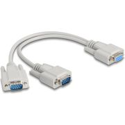 DeLOCK 67160 seriële kabel Beige 0,3 m DB-9
