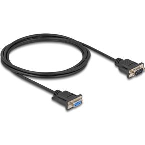 DeLOCK 87834 seriële kabel Zwart 2 m RS-232