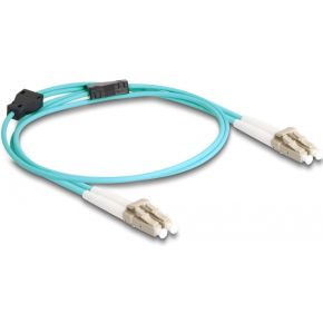 DeLOCK 87907 InfiniBand en Glasvezelkabel 1 m LC Aqua-kleur