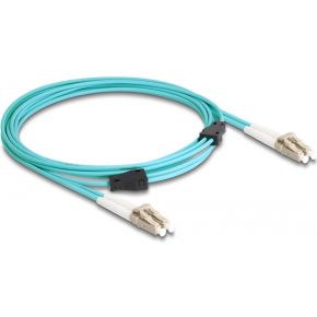 DeLOCK 87909 InfiniBand en Glasvezelkabel 3 m LC Aqua-kleur