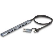 DeLOCK 64273 interface hub USB 3.2 Gen 1 (3.1 Gen 1) Type-C 5000 Mbit/s Grijs