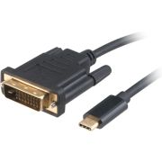 Akasa AK-CBCA10-18BK DVI kabel 1,8 m DVI-D Zwart