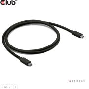 Club 3D CAC-2501 Thunderbolt 5 120Gbps 240W Alt-DP 1.00m Zwart USB-C Kabel