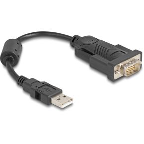 DeLOCK 64276 seriële kabel Zwart 0,25 m USB Type-A RS-232
