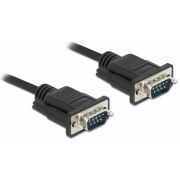 DeLOCK 86575 seriële kabel Zwart 3 m RS-232 Sub-D9
