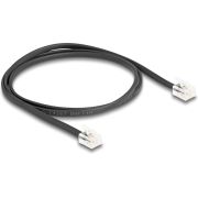 DeLOCK 88301 telefoonkabel 1 m Zwart