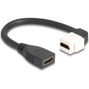 DeLOCK 90321 HDMI kabel 0,2 m Zwart, Wit