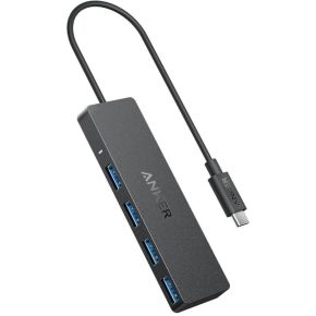 Anker Ultra Slim USB Hub Type-C 5000 Mbit/s Zwart