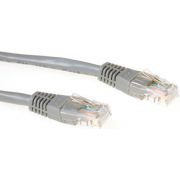 Productafbeelding van ACT Grijze 2 meter U/UTP CAT6 patchkabel met RJ45 connectoren
