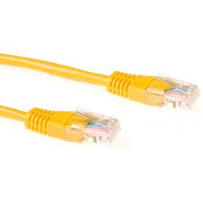 ACT Gele 20 meter U/UTP CAT6 patchkabel met RJ45 connectoren