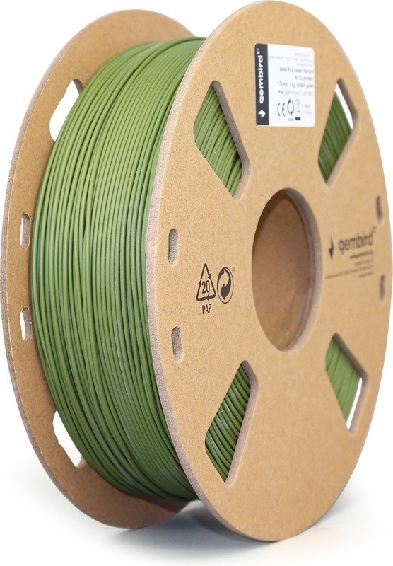 Gembird 3DP-PLA-01-MTMG 3D-printmateriaal Polymelkzuur Groen 1 kg