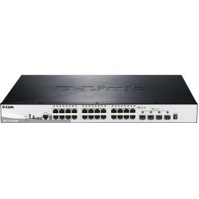 D-Link DGS-1510-28XMP Managed L2/L3 Gigabit Ethernet (10/100/1000) Power over Ethernet (PoE) Zwart,