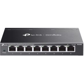 TP-Link ES208G netwerk-switch Managed Gigabit Ethernet (10/100/1000) Zwart