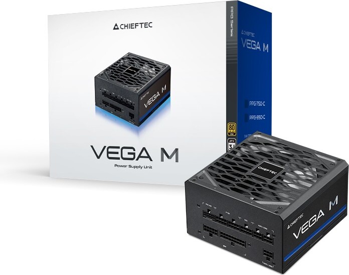 Chieftec Vega M Series 750W PPG-750-C 80 Gold PSU / PC voed