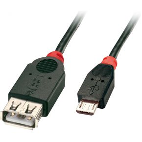 Lindy 31936 USB/Micro-USB kabel 1m zwart