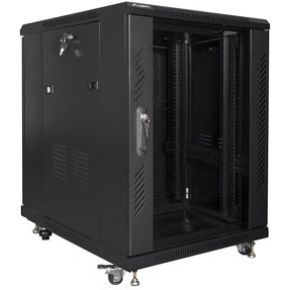Lanberg FF01-6815-12B rack 15U Vrijstaande rek Zwart