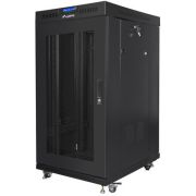 Lanberg FF01-8822-23BL rack 22U Vrijstaande rek Zwart