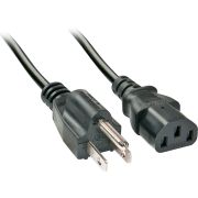 Lindy 30338 2m C13 coupler Zwart electriciteitssnoer
