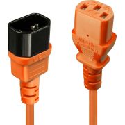 Lindy-30475-2m-C13-coupler-C14-coupler-Oranje-electriciteitssnoer