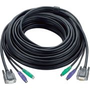 ATEN PS/2 KVM Cable toetsenbord-video-muis (kvm) kabel Zwart 1,2 m