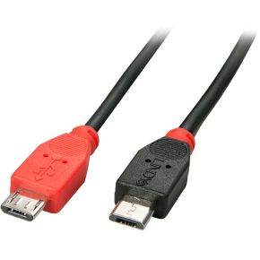 Lindy 31758 USB-kabel micro-USB-B > micro-USB-B male/male