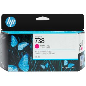 HP 738 130 ml magenta inktcartridge voor DesignJet