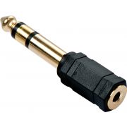 Lindy 35620 6.3mm 3.5mm Zwart kabeladapter/verloopstukje