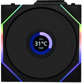 Lian Li UNI FAN TL Wireless LCD Reverse Blade 140mm Black