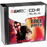Emtec ECOC801052SL lege cd CD-R 700 MB 52x 10 stuk(s)