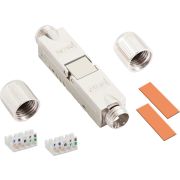 LogiLink Field assembly Cat.6A cable connector, shielded, screw type strain relief-
