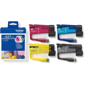 Brother LC527VAL inktcartridge 4 stuk(s) Origineel Zwart, Cyaan, Magenta, Geel