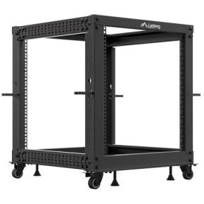 Lanberg OR01-6112-B rack 12U Vrijstaande rek Zwart