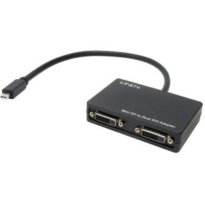 Lindy Mini Displayport2X Dvi D Mf Displayport 2X D Zwart lindy kopen in de aanbieding