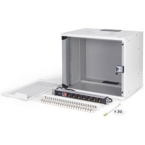 Digitus 19 network bundle, 9U cabinet and equipment, gr Grijs